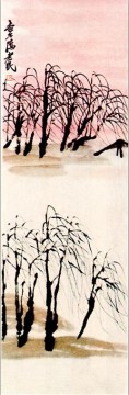 齐白石 Qi Baishi Werke - Qi Baishi Weiden alte China Tinte